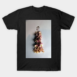 Lady with a stock petal dress T-Shirt